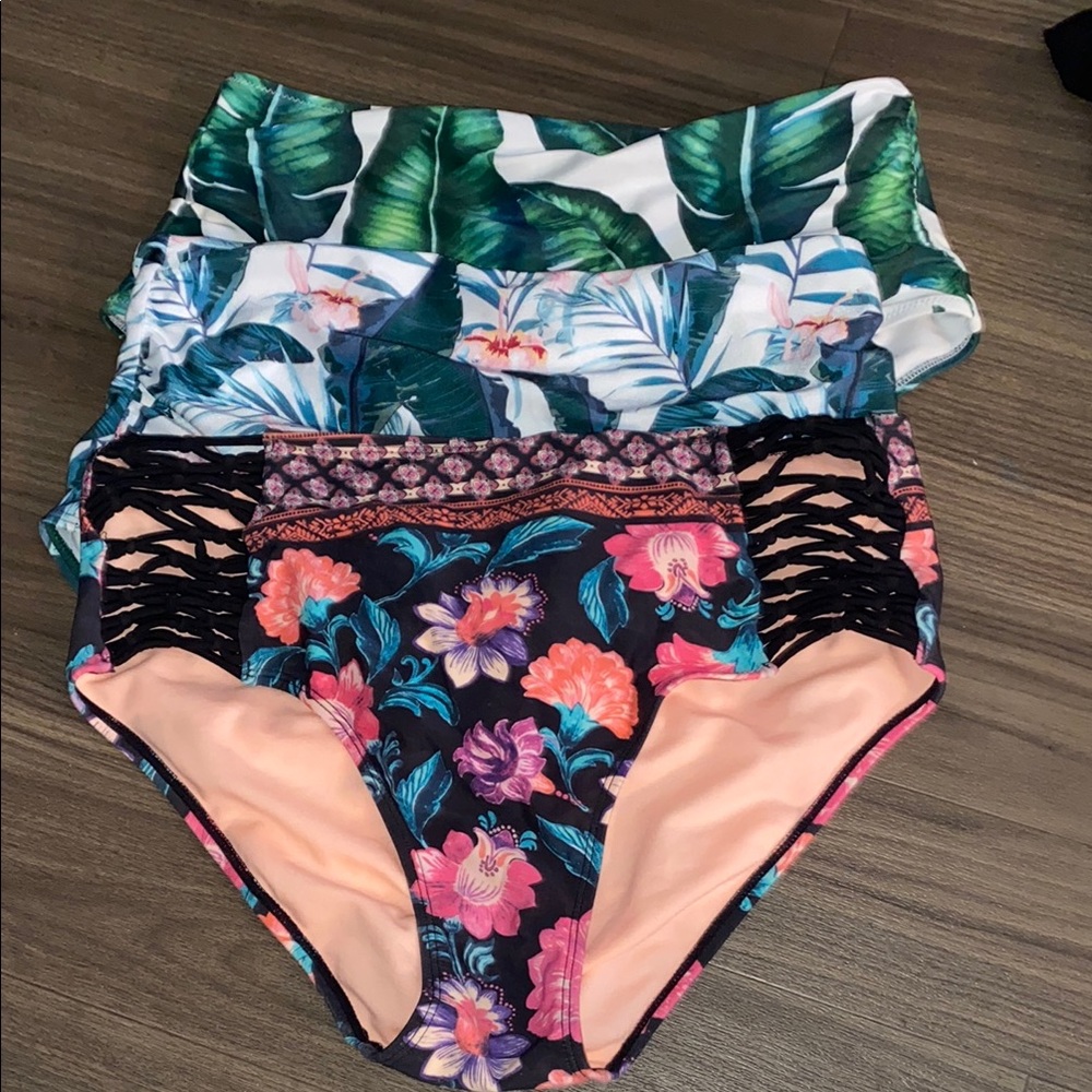 Assorted Swim Bottoms - Size 8-10 (2 M, 1 L)
